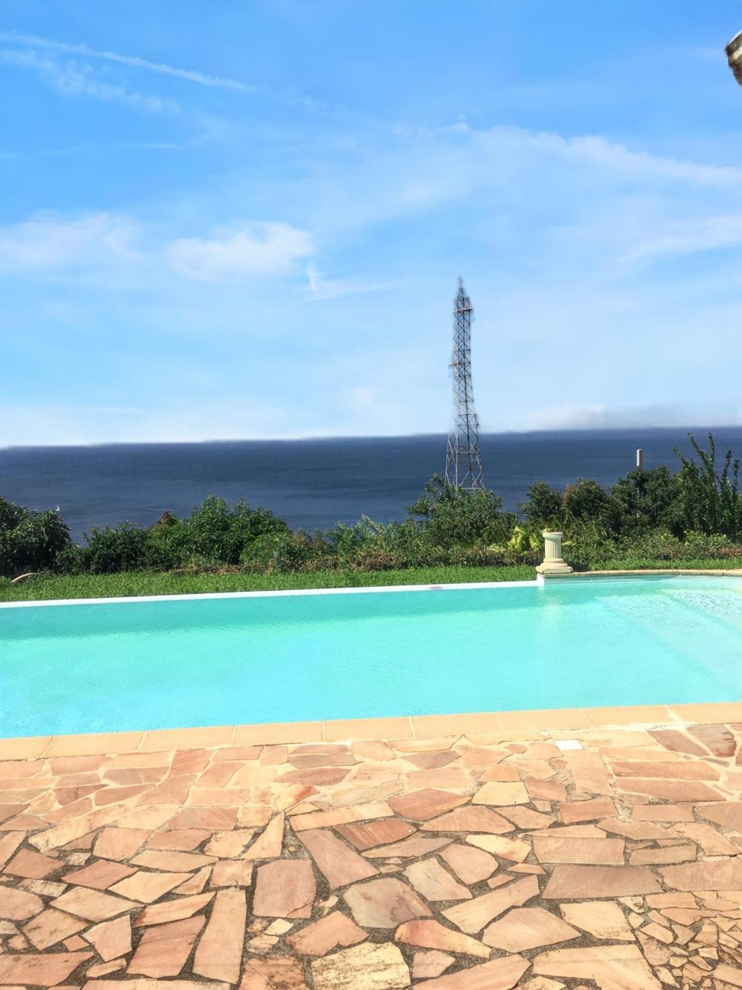Villa Enchantee Avec Vue Sur Mer Et Piscine Au Carbet Le Carbet Exterior photo